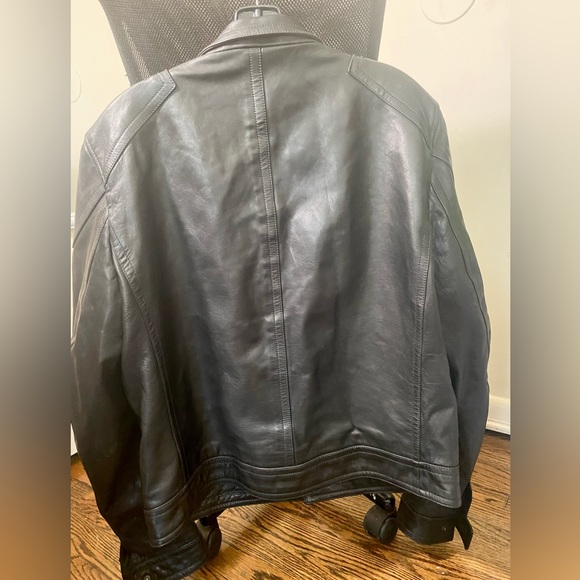 July 4 Bloomingdale’s Men’s Size50 XL 100% Lambskin Premium Genuine BlackLeather - Picture 7 of 16